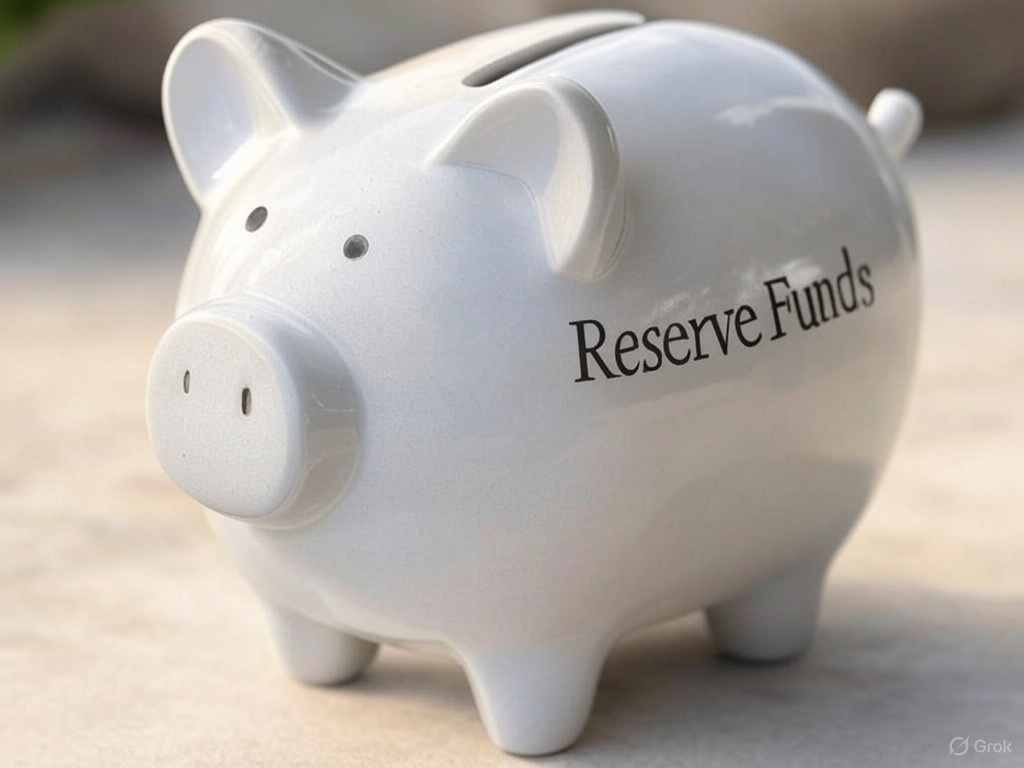HOA Reserve Funds Piggy Bank